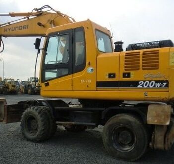 Hyundai R200W-7 Wheel Excavator Service Repair Workshop Manual DOWNLOAD