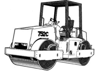 Vibromax 752C Tandem Drum Roller Service Repair Manual